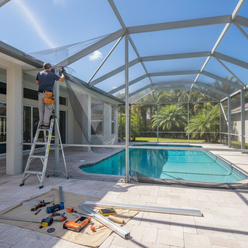 Local Pool Enclosure Repair pros at work